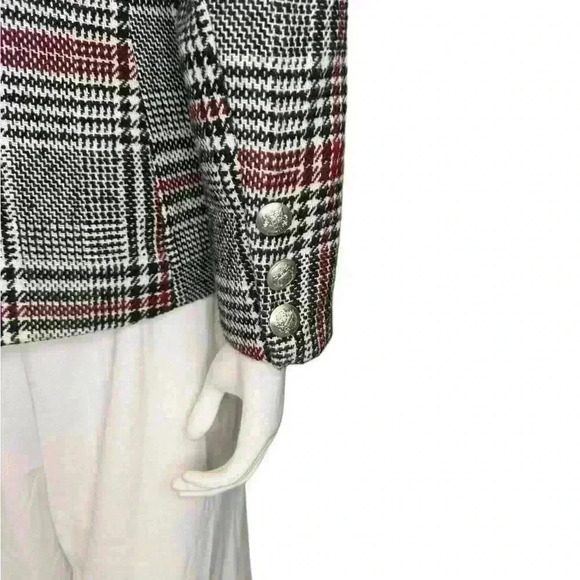 Bagatelle Collection Plaid Blazer Multicolored. - Picture 8 of 14